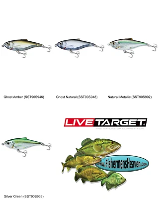 Live Target Scaled Sardine Pilchard Twitchbait (SST90S) Pick Any Saltwater Color - Image 1 of 4