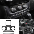 Air Conditioner Emergency Light Switch Trim For Jeep Wrangler Jk 11-17Abs Carbon