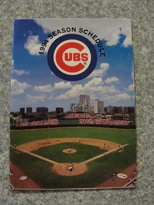 L#13 1994 Chicago Cubs pocket schedule, NrMt condition - Picture 1 of 3