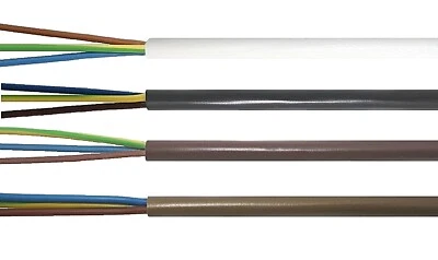 Kunststoffleitung rund 3x0,75 mm² H03VV-F Schlauchleitung PVC Rundkabel 5 Meter - Bild 1 von 2