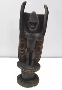 Papua-Neuguinea geschnitztes Holz Oratoren Hocker Iatmul - Bild 1 von 4
