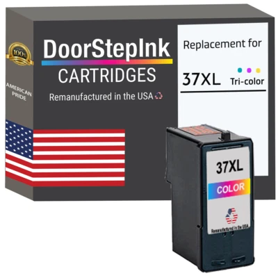 DoorStepInk Compatible Ink Cartridges for Lexmark 37XL Color-USA - Image 1 of 4
