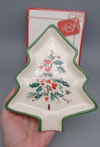 Lenox Festive Christmas Tree Spoon Rest Merry And  Pine New In Box - Picture 1 of 6