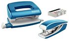 Leitz 55612036 Mini Stapler and Hole Punch Set, Staple or Punch Up to 10 Sheets,