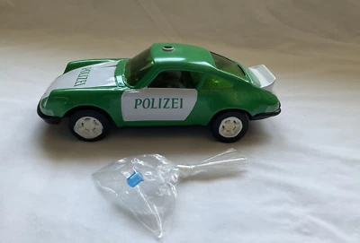 Joustra no.2232 Porsche Carrera RS Green Polizei -Tin 10 inch- Vintage. France - Image 1 of 4