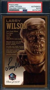 Larry Wilson PSA DNA Signed Hall of Fame Bronze Bust Postcard Autograph - Picture 1 of 1