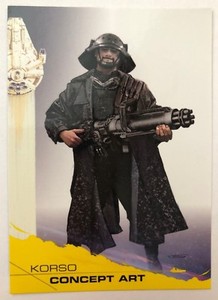 2018 Topps Solo Star Wars Story #100 Korso Concept Art YELLOW NrMint-Mint