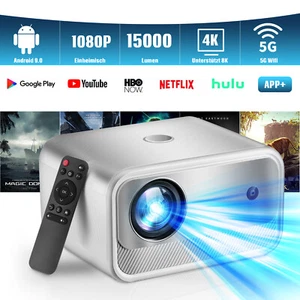4K Mini Projektor HD 15000LMS 1080P Beamer WiFi LCD Heimkino HDMI USB Gxduphalpb - Bild 1 von 20