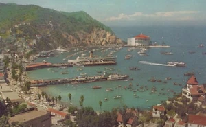 Bahía Avalon - Isla Santa Catalina, California - RPPC sin publicar - Imagen 1 de 3