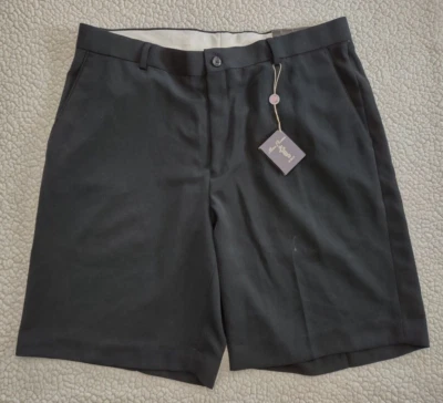 NUEVO CON ETIQUETAS Alan River Golf Pantalones Cortos Informales Negros Para Hombre Talla 36 Foto 1 de 4