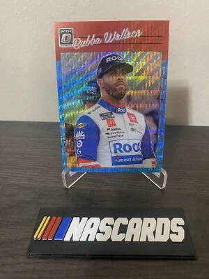 Bubba Wallace 2023 Donruss Racing Optic Retro Carolina Blue Wave #83 - Image 1 of 2