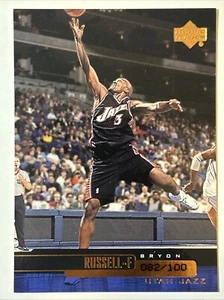 1999-00 Upper Deck UD Exclusives, Bryon Russell #ed 82/100, #123 - Picture 1 of 2