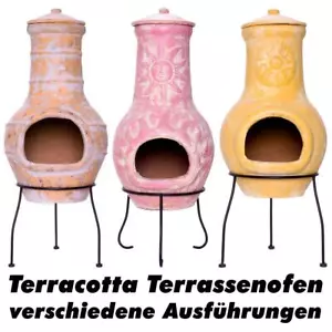 Terassenofen Gartenofen Terracotta 70cm / 80 cm / 85 cm Mexico-Ofen Gartenkamin - Bild 1 von 14