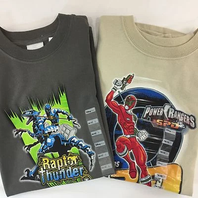 NEW Boys Power Ranger SPD T Shirts Size Large 10-12 Disney Store Exclusive - Image 1 of 4