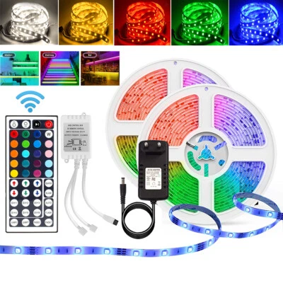 RGB LED Stripe 5050 SMD Streifen Band Licht Leuchte Batterie Lichterkette 1m-30m - Bild 1 von 4