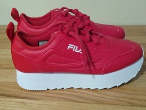FILA Women's Fashion Athletic Sneakers Size 10 Red New (T005K) - Picture 1 of 8