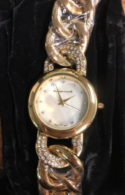 Новый Jeanneret 9434 женщин Антуанетта все золото с кристаллами аналоговый модные часы - Изображение 1 из 2