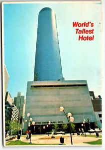 Postkarte Peachtree Plaza Atlanta Georgia GA höchstes Hotel der Welt UNP - Bild 1 von 2
