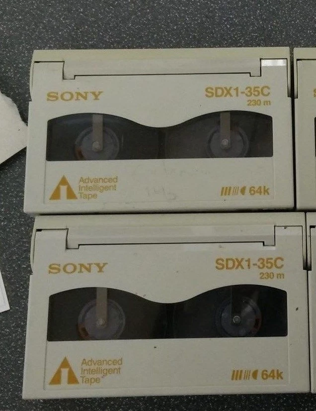 11x Sony SDX1-35C AIT-1 Tape Cartridges with plastic case - Image 1 of 1