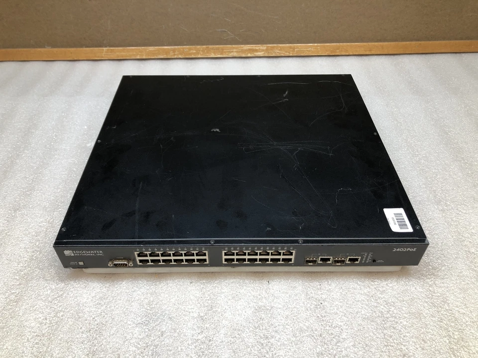 EdgeWater Networks 2402PoE 24-Port 10/100 Ethernet 2xSFP Network Switch - Image 1 of 4