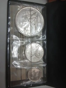 1968 HAITI 3 COIN SET SILVER PROOF SET RARE LOW MINTAGE HEAVY 6.04 OZ ASW COA - Picture 1 of 8