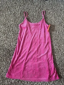 Vestido sin mangas de terciopelo para mujer - rosa Colsie pequeño - Imagen 1 de 5