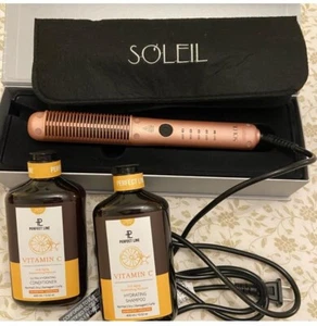 SOLEIL Profi Vollkeramikbürste magnetisiert Farbe pink - Bild 1 von 5