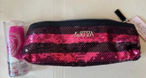 LA SENZA TICKLED PINK ROSE BONBON THONG SHOT GLASS SEQUIN BAG NEW BACHELORETTE - Picture 1 of 10