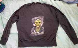 Mass Effect Thane Kris’s raglan long sleeve Sweatshirt Women Small - Picture 1 of 5