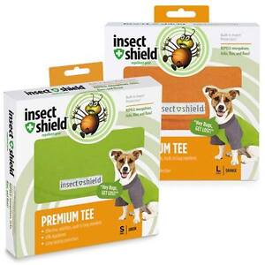 INSECT SHIELD UNISEX PREMIUM TEE BUILT IN BUG REPELLENT FOR PET DOG PROTECTION