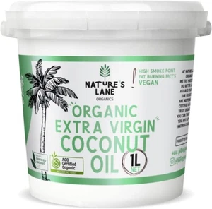 Organic Extra Virgin Coconut Oil Pail 1 Liter-Free & Fast Shipping AU - Picture 1 of 4