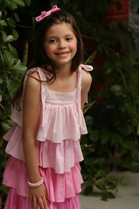 Ruffled Pink Dress for girls - Picture 1 of 3