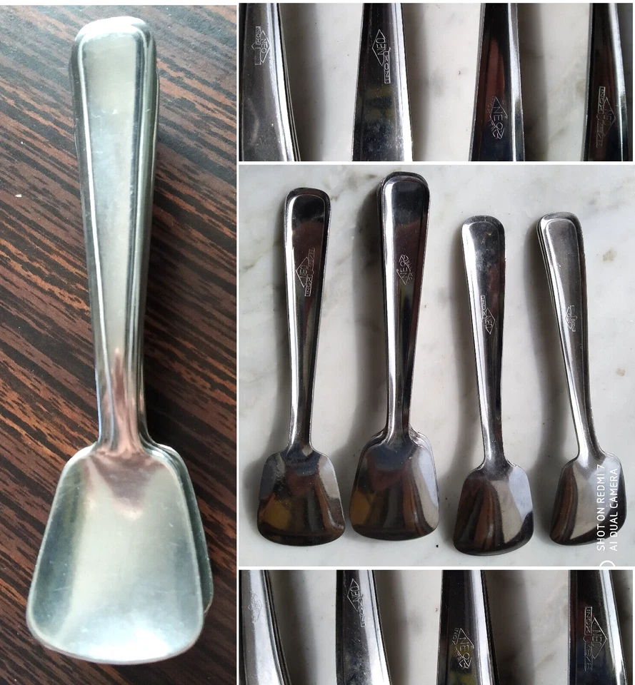 14 CUCCHIAINI CAFFE' ZUCCHERO GELATO ACCIAIO INOSSIDABILE VINTAGE NEO INOX 18/8 - Immagine 1 di 1
