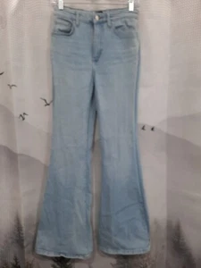 Jeans Lee donna taglia 27 vita alta piatto denim blu 26x32 misto cotone - Foto 1 di 5