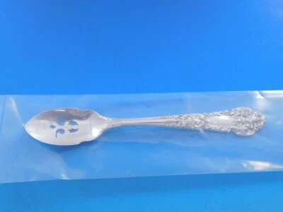 Cuchara de olivo esterlina renacentista francés de Reed and Barton perforada hecha a medida Foto 1 de 4