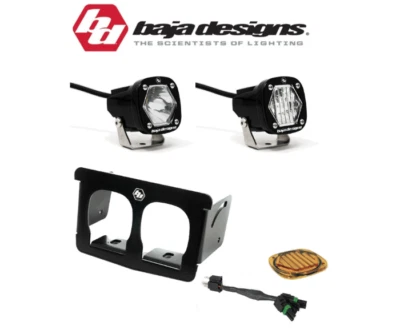 Baja Designs Dual S1 Headlight Kit Spot/Wide For 04-24 Suzuki DRZ400/S/SM DR650 - Image 1 of 2