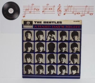 The Beatles A Hard Day’s Night Vinyl LP 3N 3N 1st Pressing - EX - Photo 1/4