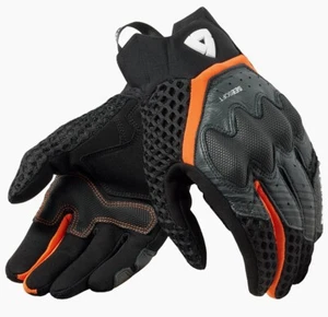 MOTORRADHANDSCHUHE GLOVES REV'IT VELOZ BLACK ORANGE SCHWARZ ORANGE GR L TOUCHSCREEN - Bild 1 von 2