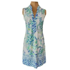 Abito Lilly Pulitzer Larsen Island Ride paesaggio marino tubino donna piccolo - Foto 1 di 8