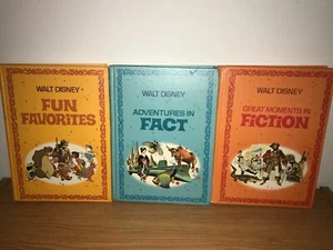 3 LIBROS DE TAPA DURA VINTAGE 1970 WALT DISNEY PARADE: FICCIÓN, HECHOS Y FAVORITOS - Imagen 1 de 5