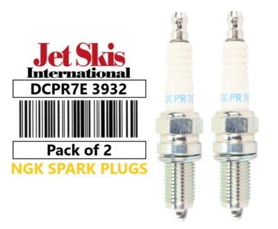 NGK DCPR7E Spark Plug Pack of 2 (3932) For Harley Davidson Sportster XL 883 1200 - Image 1 of 2