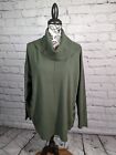 Cynthia Rowley Long Sleeve Stretch Knit Plus Size 1X Sweater Side Buttons Bbin