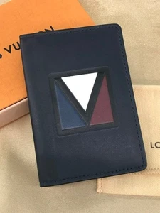 Louis Vuitton M61192 Card Case V Line Organizer De Posh Pass Case Black - Picture 1 of 8