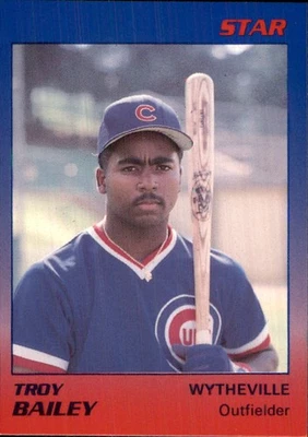 Troy Bailey 1989 Star Wytheville Cubs #2 RC Wytheville Cubs *AutographDen* - Image 1 of 2