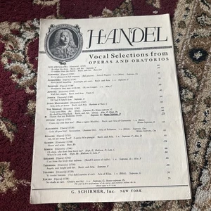 Händel Noten 1730 I Know My Redeemer liveth G. Schirmer New York/London Klavier - Bild 1 von 3