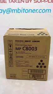 Cartucho de tóner negro Ricoh MP C8003 genuino *caja abierta* 842196 842188 - Imagen 1 de 8