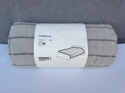 IKEA SKARMLILJA Bedspread 91"x98" Gray 100% Cotton Full Queen Cover 505.574.35 - Image 1 of 4