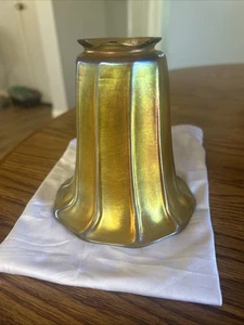 Antiker gold gerippter Aurene Schirm - Bild 1 von 12