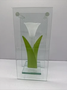 Beautiful Vintage CG Glass Cressida Tulip Flower Vase Original - Picture 1 of 5