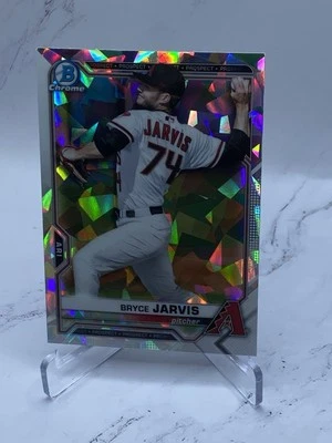 2021 Bowman BRYCE JARVIS Arizona Diamondbacks Atomic Chrome Refractor - Image 1 of 2